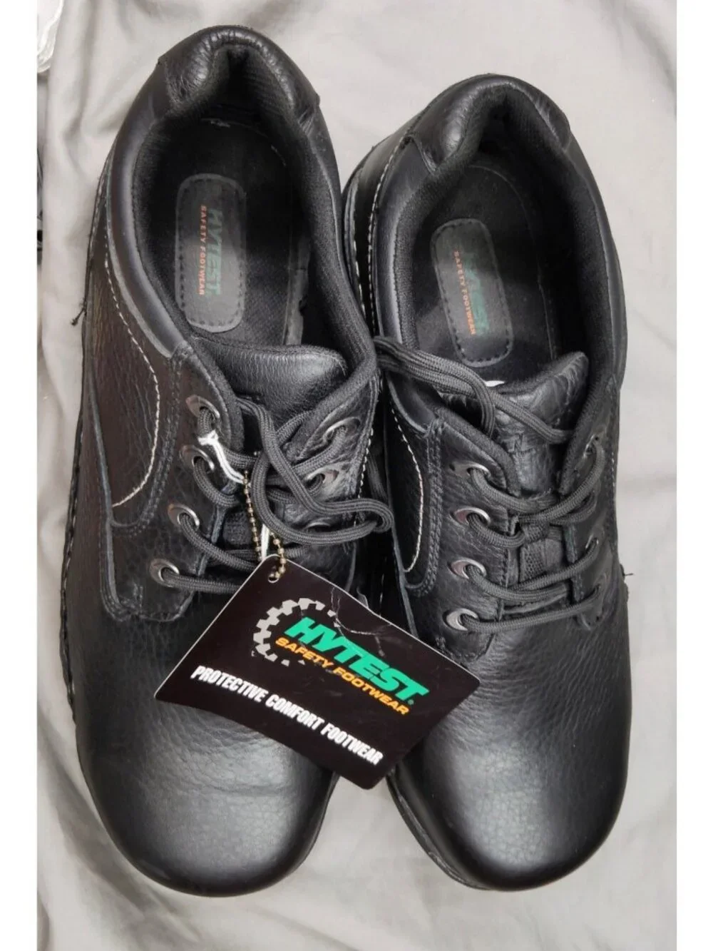 HyTest Opanka K10150 Men's 13M Leather Steel Toe Oxford Safety Work Shoes NWOB